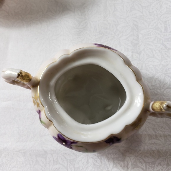 Vintage Lefton China Handpainted Creamer Set - Picture 5 of 6